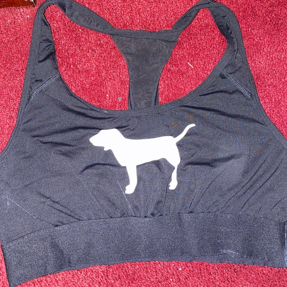 Pink sport bra